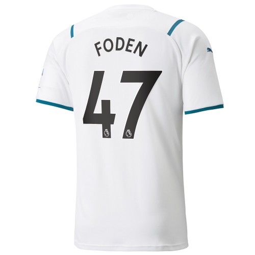 Manchester City Dres Phil Foden 47 Gostujući 2021/22 Kratkih Rukava Manchester City Dres Phil Foden 47 Gostujući 2021/22 Kratkih Rukava